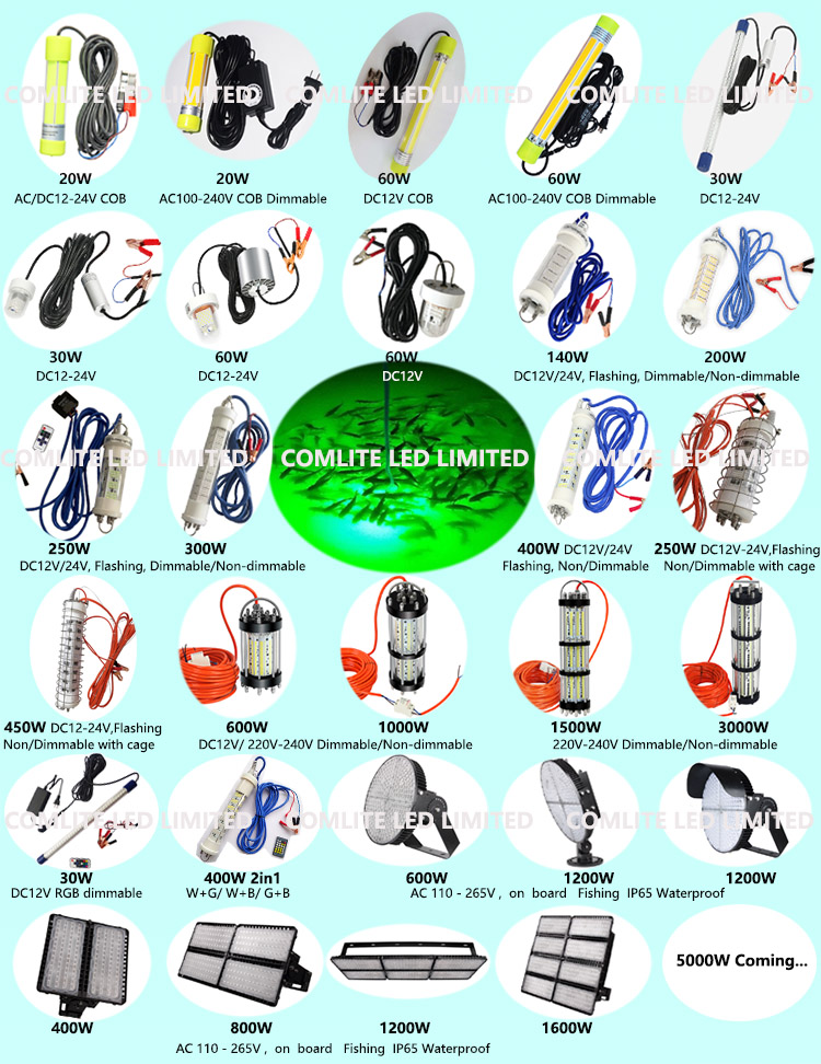 LED Underwater Fishing Lights to the East Ocean Fishing Fleets