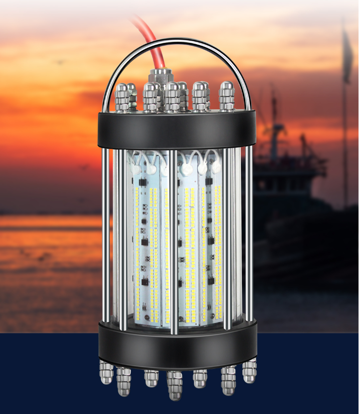 600W Ocean Boat Deep Sea LED Fishing Light with 30m cable